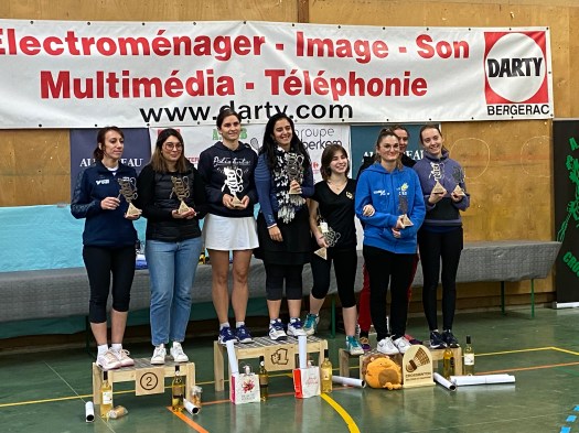 Podium double dames Podium doubles dames